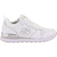 SKECHERS Sneakers laag 'Gold'n Gurl' zilver / offwhite