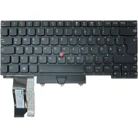 T-ProTek DE-zwart toetsenbord, compatibel met TrackPoint, voor Lenovo ThinkPad E14 (20RA0016PB)