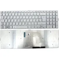 T-ProTek DE - Zilverkleurig toetsenbord zonder frame, compatibel met Acer Aspire 5950, 5950G