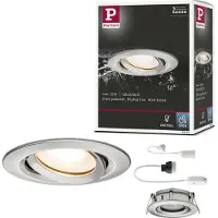Paulmann Inbouwspot Nova 35W kantelbaar Ø93 mm IP65 geborsteld staal Energieklasse A++