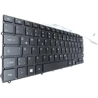 T-ProTek DUITSE - Toetsenbord, zwart met frame, met verlichting, compatibel voor SAMSUNG NP900X3F-G01