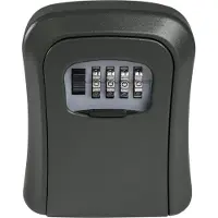 STANDERS - Veilig sleutelkastje met cijfercode - 4-cijferig slot - te bevestigen - 11,6 x 9,6 x 4 cm - sleutelkluis - sleutelkastje met 4-cijferige cijfercombinatie
