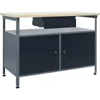 Syfax Werkbank 120x60x85 cm staal zwart