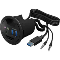 Icy Box 3 Port USB 3.0 In-Desk Hub