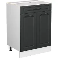 Vicco R-Line Keukenonderkast – 60 cm met lade, zonder werkblad Antraciet landhuis