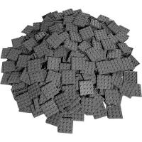 LEGO 4x4 bouwstenen, donkergrijze plaatjes - 3031, NIEUW! Aantal: 500 stuks