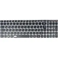 T-ProTek Toetsenbord met zilveren frame, zonder achtergrondverlichting, compatibel met Lenovo Ideapad E41, E41-80