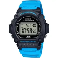 Casio W-219h-2a2vef Watch Blauw