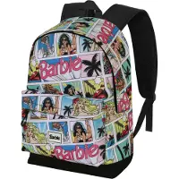KARACTERMANIA Rugzak 'Barbie' azuur / lichtgroen / lichtroze / zwart