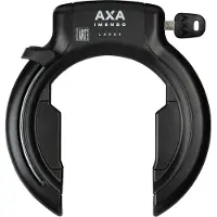 Axa Imenso X‑Large Frameslot – ART 2 fietsslot – Extra brede opening – Met plug‑in mogelijkheid – Gehard staal – Multi‑bevestiging – Beveiligingsniveau 12 – Zwart
