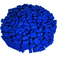 LEGO 2x4 Stenen blauw - Klassiek, Basis, Stadsblauw 3001 Hoeveelheid 250 stuks (3001, LEGO Accessoires)