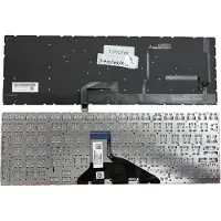 T-ProTek Duits toetsenbord, zwart, compatibel met HP Omen 15-dc1201ng, modelnummer 6PH98EA