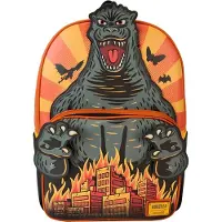 Loungefly Toho Godzilla cosplay-rugzak op ware grootte