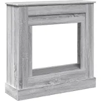 Syfax Haardombouw 90x30x90 cm bewerkt hout grijs sonoma eikenkleur