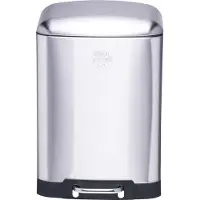 Dirt Devil Pedaalemmer 12 Liter - Prullenbak Badkamer - RVS - Zilver