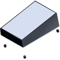 TEKO 104.9 Consolebehuizing (l x b x h) 213 x 130 x 77 mm Kunststof, Aluminium Zwart, Zilver 1 stuk(s)