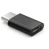 Savio AK-31/B – Micro USB (F) – USB 3.1 Type C (M) Adapter – Zwart