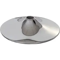 Mendler Voetplaat, voet voor barkruk, barkruk, draaistoel, eetkamerstoel, chroom Ø 45 cm