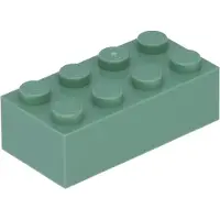 LEGO 2x4 steen 3001 - 250 stuks, zandgroen