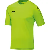 Jako Team SS Shirt Senior Lime Groen XL