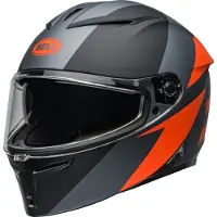 Bell Lithium Shear, integraalhelm ,Mat Zwart/Grijs/Oranje ,XL