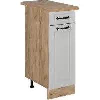 Vicco R-Line Keukenonderkast – 30 cm, WB Eik Wit Landhuis