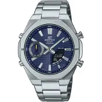 Edifice Heren Horloge Zilverkleurig ECB-S10D-2AEF