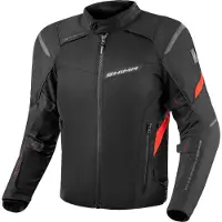 SHIMA Rush 2.0 Waterproof Zwart Rood Textiele Motorjas Maat 4XL