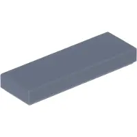 LEGO 1x3 tegels 63864 - 250 stuks, donkerblauwgrijs