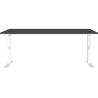 Germania Hoogteverstelbaar Zit-sta-bureau Metaal, spaanplaat Wit C-Voet 1,800 x 800 x 910 mm