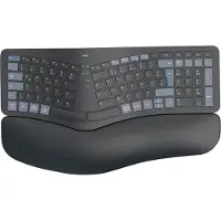 Hama WK-900 Ergo Toetsenbord Bedraad en draadloos QWERTZ (DE) Met bluetooth Zwart