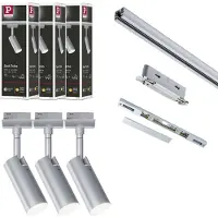 Paulmann URail Railspot Tubo Startersset 3x237lm 3x4,5W 3000K 230V Chroom mat