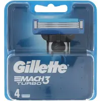 Gillette Mach 3 Turbo Scheermesjes - 4 stuks
