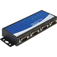 DeLOCK USB-A (m) naar 4x 9-pins SUB-D met moeren (m) seriële RS422/RS485 adapter / FTDI/Sipex chip / met dip switch / ESD protectie