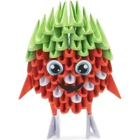 Alexander 3D Model Origami Aardbei- Papier