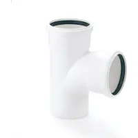 Rehau RAUPIANO PLUS Enkelvoudige aftakking DN 110/110, 87 graden, max flow, 11230051001