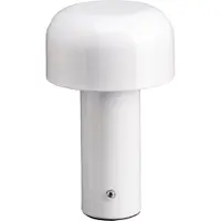 Luxus Draadloze Tafellamp Touch - Luna - Wit - 20cm - Tafellamp Slaapkamer - Decoratieve tafellamp - Oplaadbaar - Dimbaar