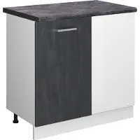 Vicco R-Line Hoekkast – 86 cm WB Antraciet Zwart beton