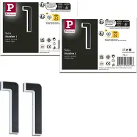 Paulmann Set Solar LED-huisnummerverlichting incl. verwisselbare accu 3000K 2x6lm 2x0,2W Zwart