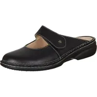 Finn Comfort Muiltjes 'Pantolette Damen 02552 014099 Echtleder in schwarz' zwart