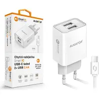 Aligator CHA0043 mobiele lader Universeel Wit AC Snelladen Binnen, USB-lader, Wit