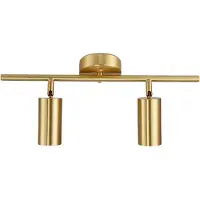 Sensahome FCMX774-A-GD Opbouwspots Goud - 2-lichts Gouden Spots - 50x21cm - GU10*3W Fitting - Exclusief Lichtbron
