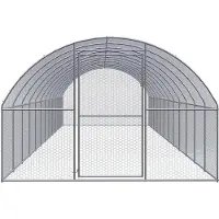 vidaXL Kippenren 3x12x2 m gegalvaniseerd staal