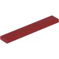 LEGO 1x6 tegels 6636 - 10 stuks, donkerrood