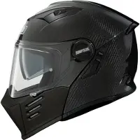 Simpson Darksome Carbon, opklapbare helm ,Mat-Zwart ,XL