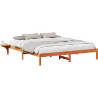 Syfax Bedframe Wasbruin 200 x 200 cm Massief grenenhout