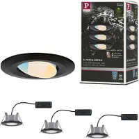 Paulmann 93096 Calla WhiteSwitch LED-inbouwlamp LED 15 W Zwart (mat)