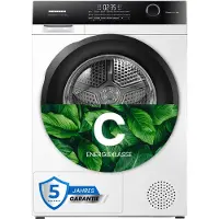 HEISSNER HHPD-HMK90IVFC+++ Warmtepompdroger – 9 kg – 14 programma’s – Touch Control – Schoendroogrek – Inverter – Kinderslot - Wit – 5 Jaar Garantie