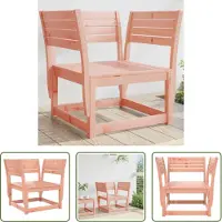 The Living Store Douglas Hout - Tuinstoel - Tuinstoel massief douglashout - Buitendecoratie - Lounge Set - Tuinset