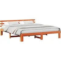 Syfax Bedframe Wasbruin 180 x 200 cm Massief grenenhout